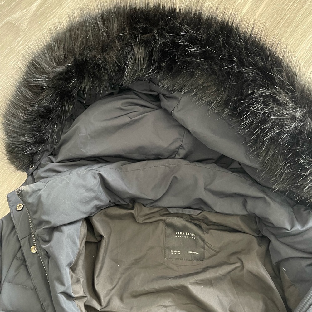 Zara Navy Blue Puffer - Picture 2 of 4